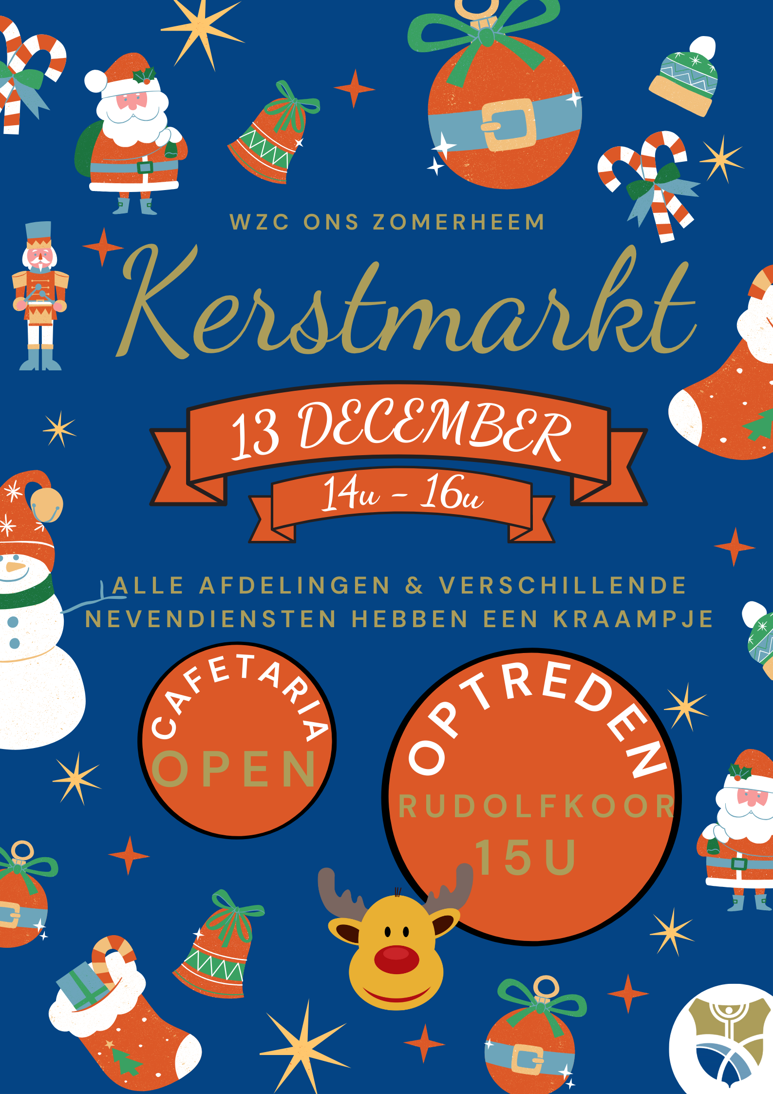 Kerstmarkt op 13 december van 14u tot 16u Ons Zomerheem